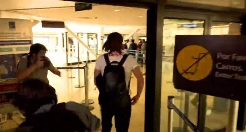 [VIDEO] Beccacece fue insultado por hinchas en antesala de viaje de la U a Iquique