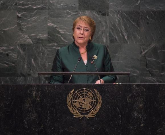 Bachelet alude a reformas en asamblea ONU: "Conozco las dificultades de llevar a cabo los cambios"