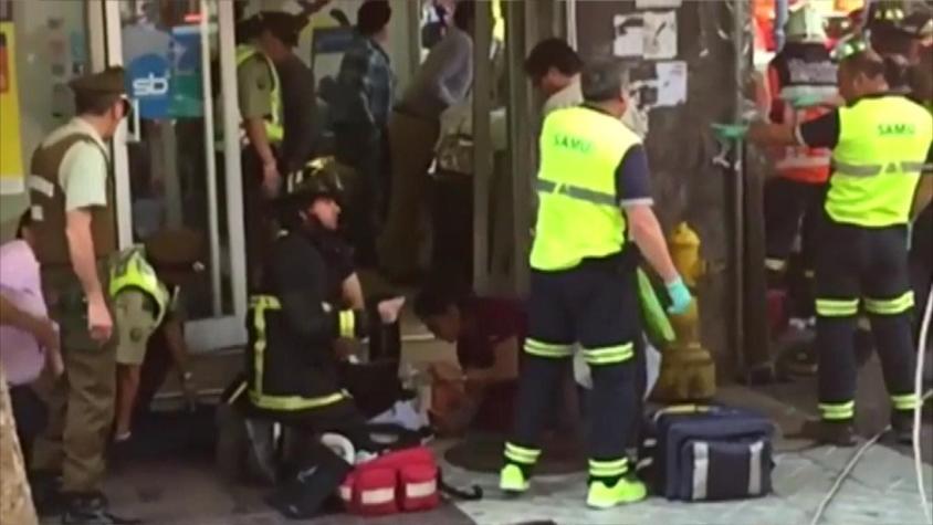 [VIDEO] Caída de cornisa en Santiago: El testimonio de los heridos en el accidente