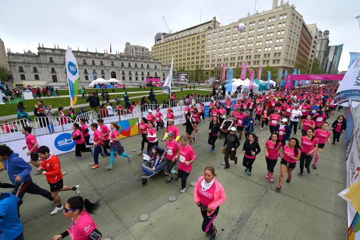 Corrida para prevenir el cáncer de mama se desarrolló en Santiago