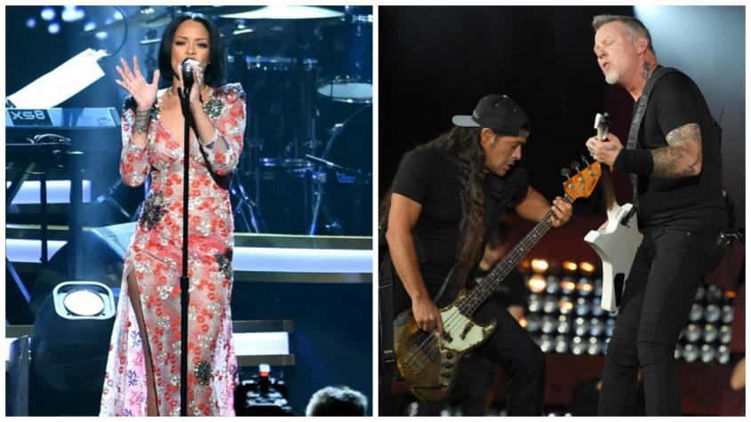 Metallica y Rihanna cantaron en Nueva York en apoyo a los refugiados