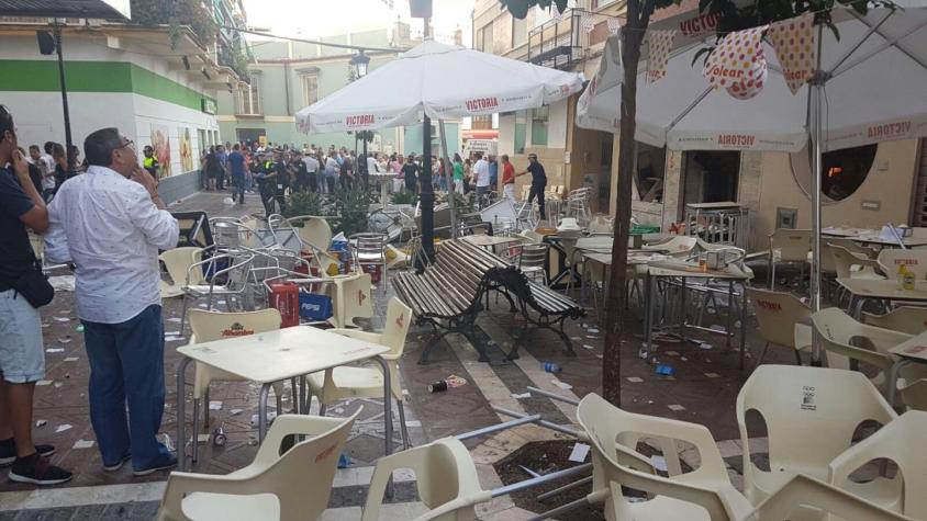 Al menos 77 heridos tras explosión por escape de gas en una cafetería de Málaga