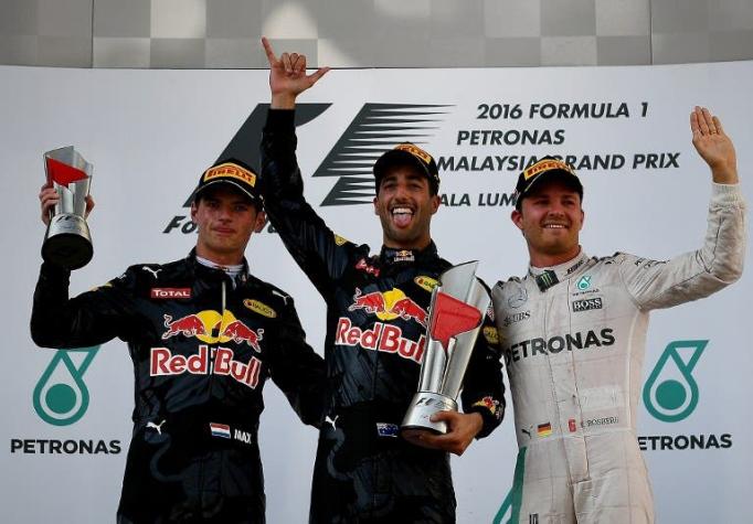 Ricciardo se impone en el GP de Malasia y Rosberg se afianza como líder en la general
