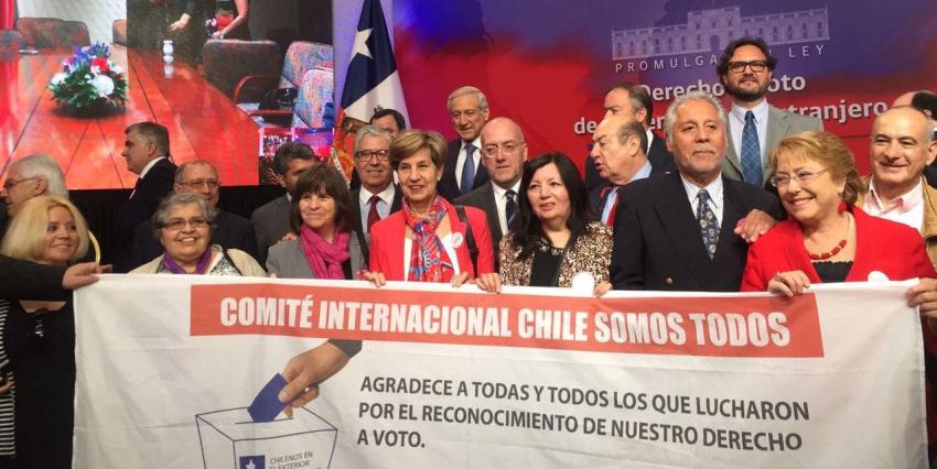 Voto chileno en el exterior debutará en las elecciones presidenciales de 2017