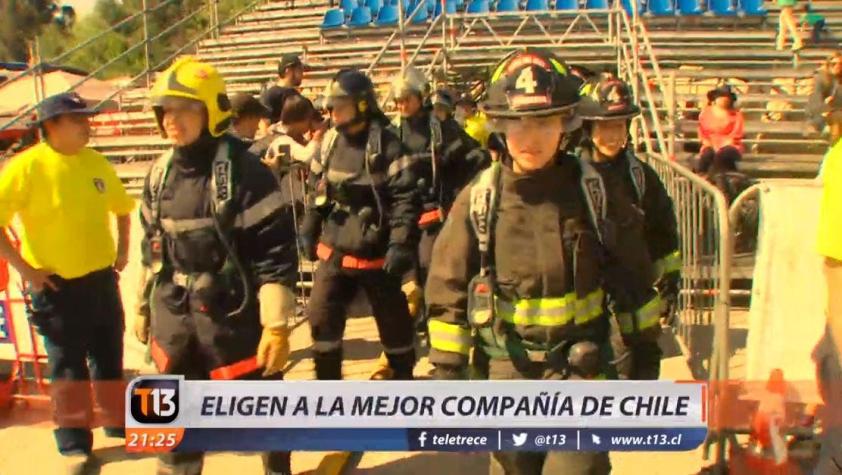 [VIDEO] Eligen a la mejor compañía de Bomberos de Chile