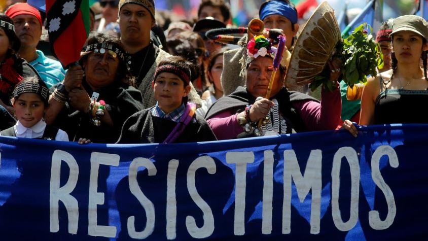 Con incidentes terminó la marcha por la reivindicación mapuche