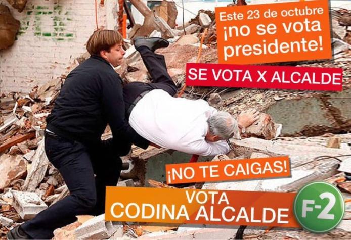 Codina recuerda caída de Piñera para hacer llamado a votar en municipales
