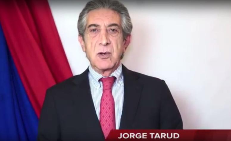 [VIDEO] Jorge Tarud lanza su precandidatura presidencial