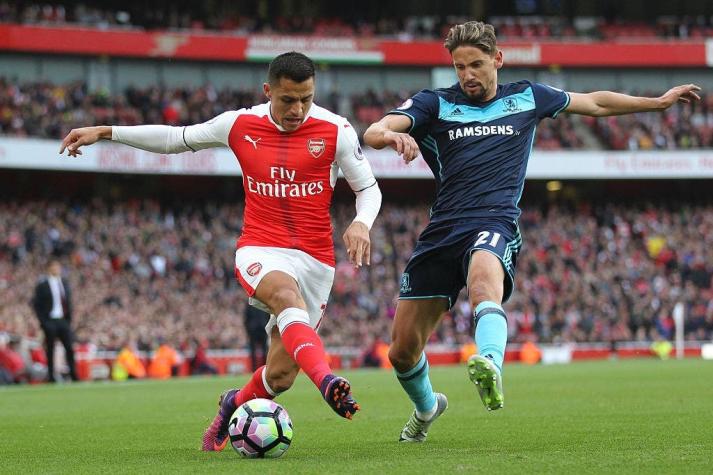 [Minuto a Minuto] Alexis Sánchez es titular en duelo entre Arsenal y Middlesbrough