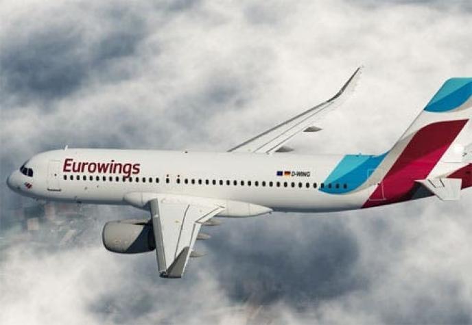 Huelga de personal de Eurowings deja 380 vuelos en tierra