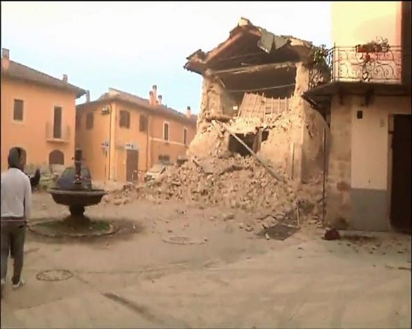 Potente sismo 6.5 Richter sacude el centro de Italia