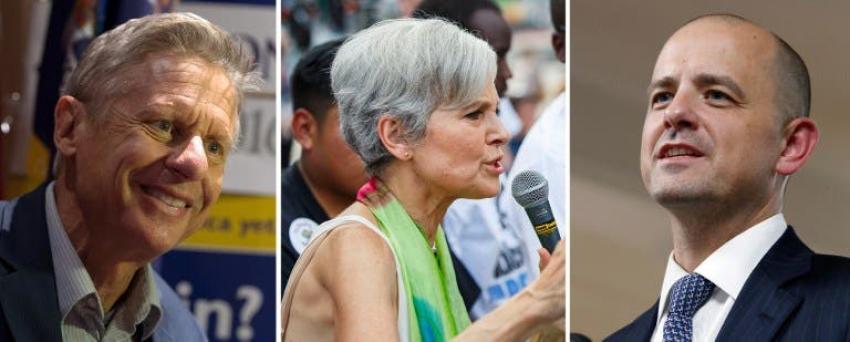 A la sombra de Clinton y Trump, los tres pequeños candidatos que buscan un lugar
