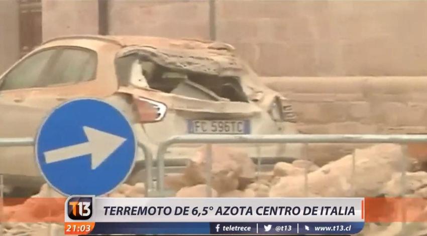 [VIDEO] Los daños que dejó el terremoto más fuerte de Italia