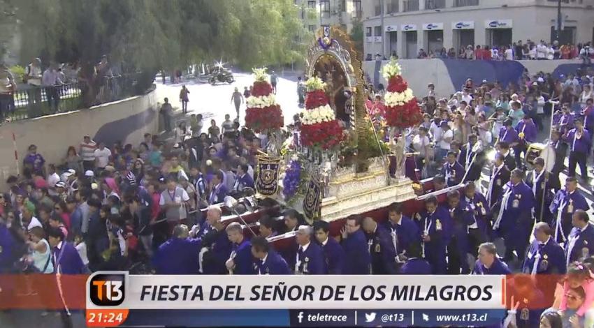 [VIDEO] Tradición peruana: La fiesta del Señor de los Milagros en Chile