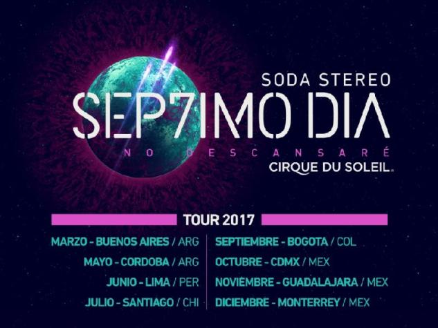 La música de Soda Stereo que llega a Chile de la mano de Cirque Du Soleil