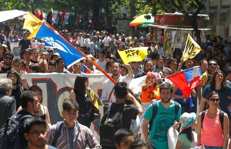 No + AFP: Carabineros cifra en 58 mil las personas que marcharon en todo el país