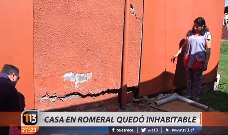 [VIDEO] Sismo de 6.4 grados destruye casa en Romeral