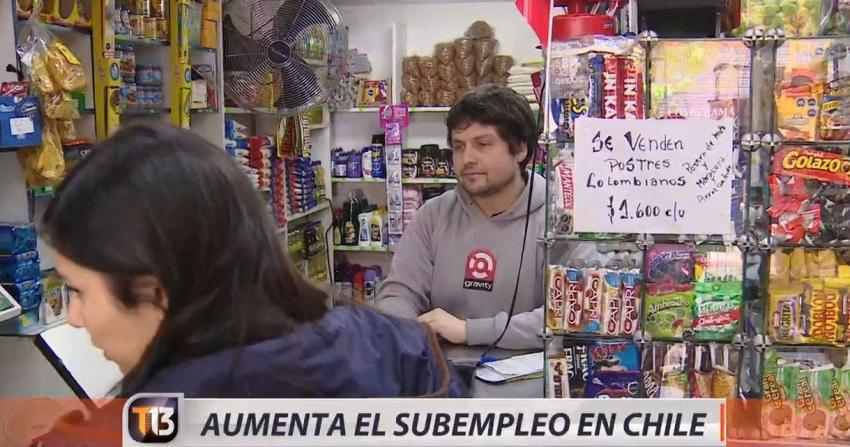 [VIDEO] Aumenta el subempleo en Chile