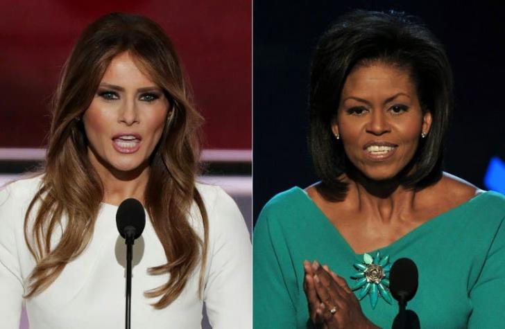 Michelle Obama y Melania Trump se conocen en la Casa Blanca