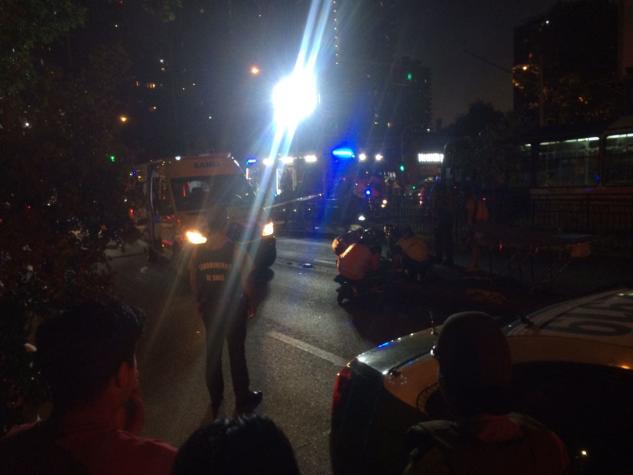 Accidente provoca desvíos de tránsito en Santiago Centro