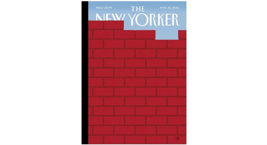 "La muralla": la portada de The New Yorker en respuesta al triunfo de Trump