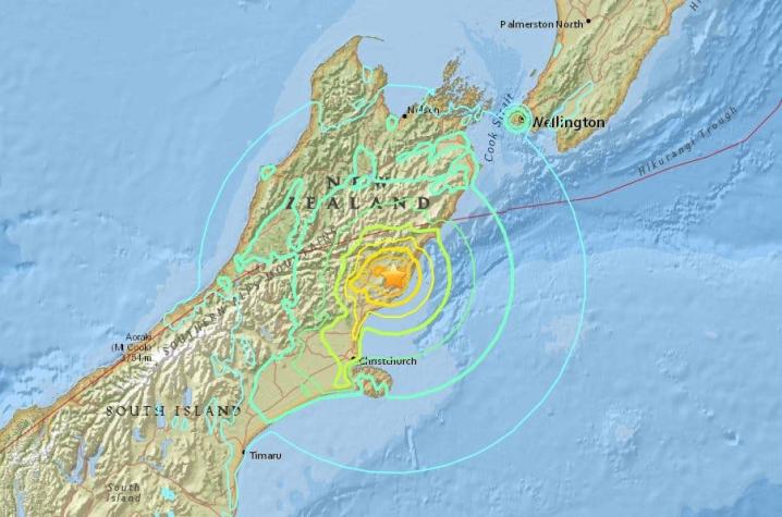 Terremoto de gran magnitud afecta Nueva Zelanda