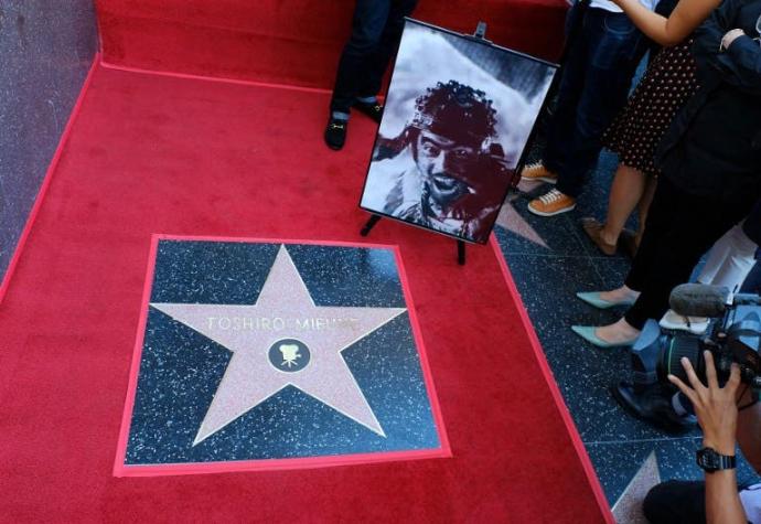 Hollywood honra con una estrella al legendario actor japonés Toshiro Mifune