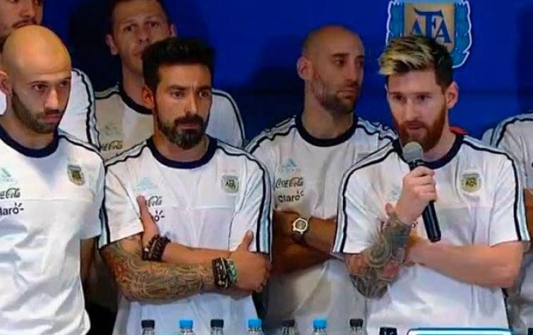 Con Messi a la cabeza jugadores argentinos anuncian que no hablarán más con la prensa de su país