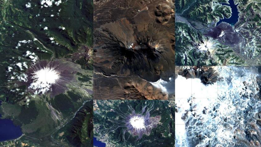 [FOTOS] Revelan imágenes satelitales de los 90 volcanes activos de Chile