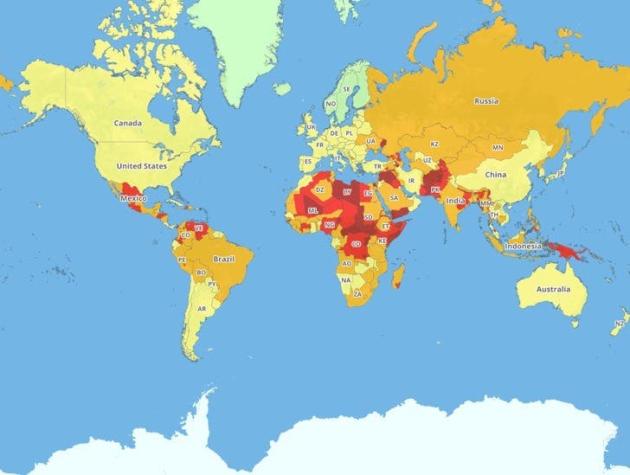 Estos son los países más peligrosos del mundo para viajar
