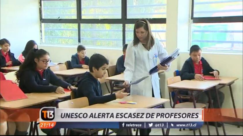 [VIDEO] Unesco alerta sobre escasez de profesores