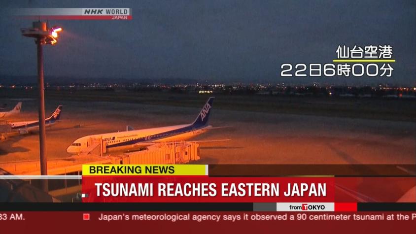 Japón amanece golpeado por terremoto y tsunami