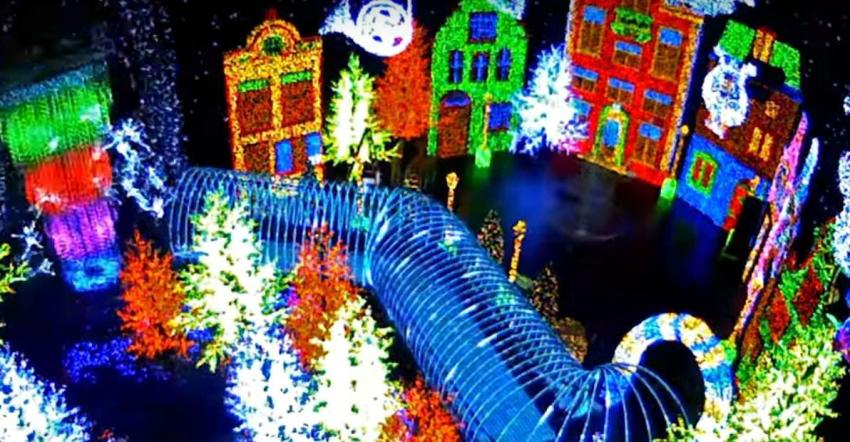 [VIDEO]  Decoración navideña con más de 800 mil luces rompe récord mundial