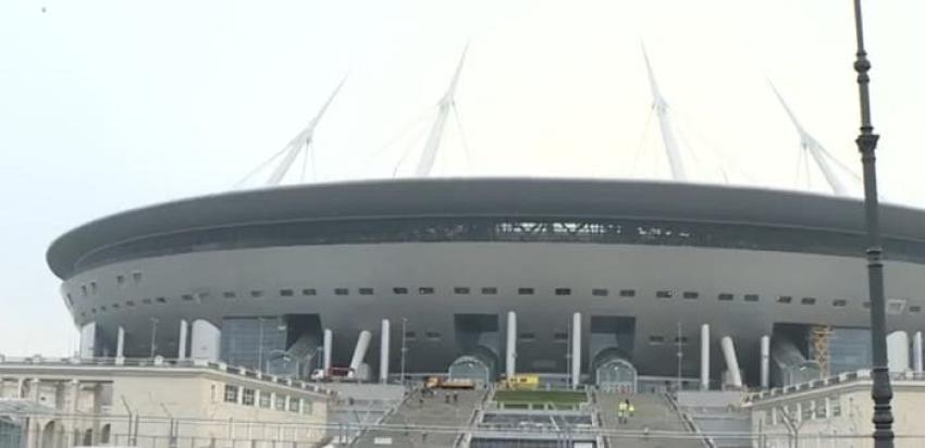 [VIDEO] El estadio de San Petersburgo está atrasado de cara a Copa Confederaciones