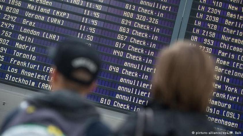 Lufthansa cancela más de 850 vuelos por huelga de pilotos