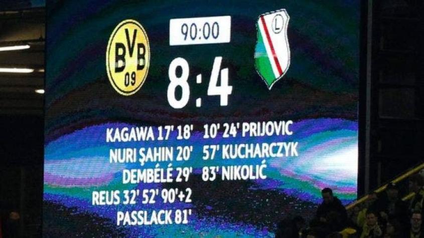 Los 5 récords que se batieron en el partido de Champions League entre Borussia Dortmund y Legia