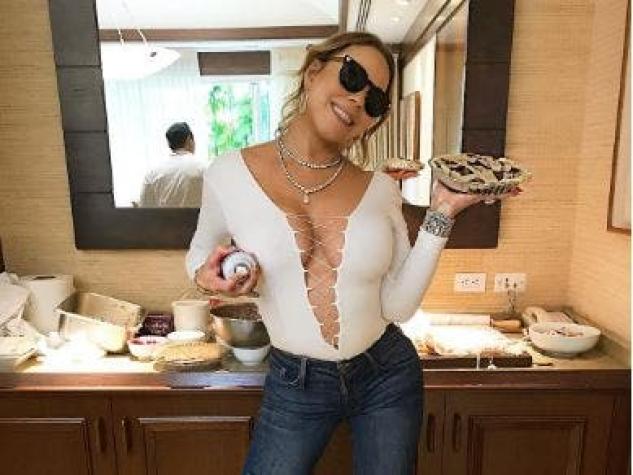 ¿Photoshop, de nuevo? Mariah Carey genera polémica por foto en Día de Acción de Gracias
