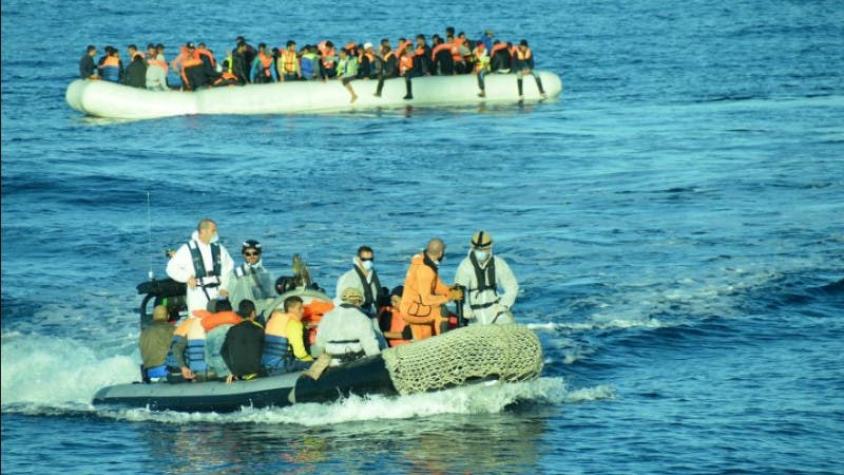 Fragata "Navarra" rescata a 389 personas frente a Libia