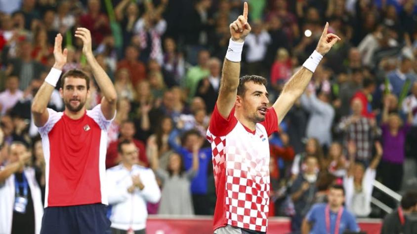[VIDEO] Croacia vence en el dobles a Argentina y queda a un partido de ganar la Copa Davis