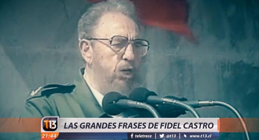 [VIDEO] Las frases más célebres de Fidel Castro