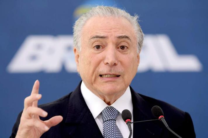 Presidente de Brasil promete vetar una amnistía para la corrupción