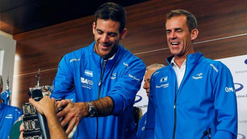 [VIDEO] Argentina recibe como héroes a Del Potro y Delbonis tras ganar la Copa Davis