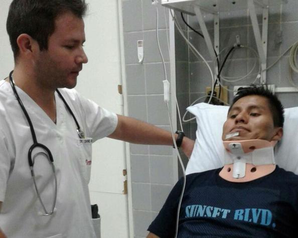 Llega a Bolivia uno de los sobrevivientes del accidente aéreo de Colombia