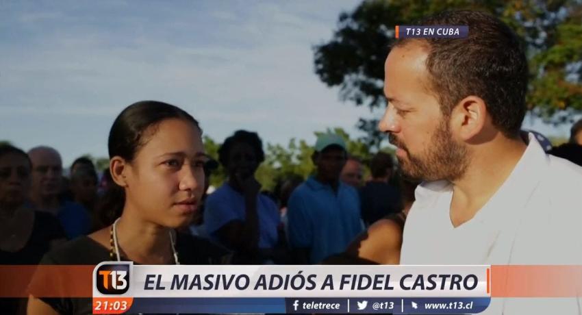 [VIDEO] T13 en el masivo adiós a Fidel Castro
