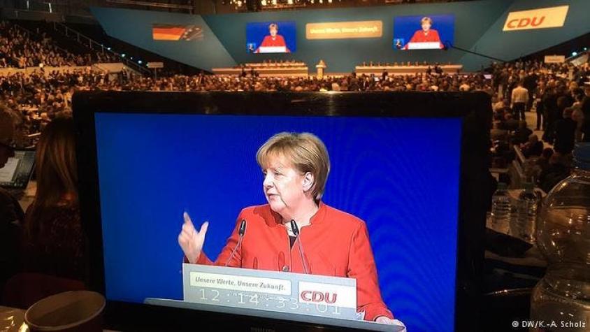 Merkel es reelegida jefa del partido conservador con un 89,5% de votación