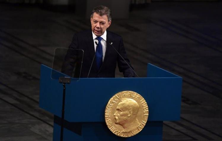 Juan Manuel Santos recibió el premio Nobel de la Paz