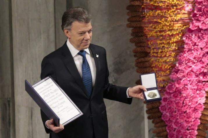 Santos: "La entrega del Nobel de la Paz fue el día más feliz de mi vida"