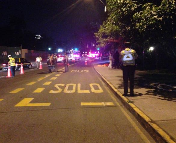 Dos mujeres mueren atropelladas en Las Condes por conductor que manejaba bajo efectos del alcohol