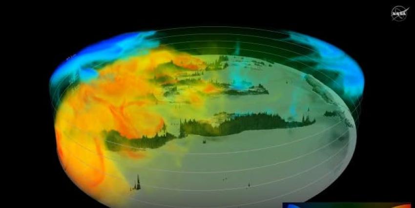 [VIDEO] NASA muestra el movimiento del dióxido de carbono en la Tierra