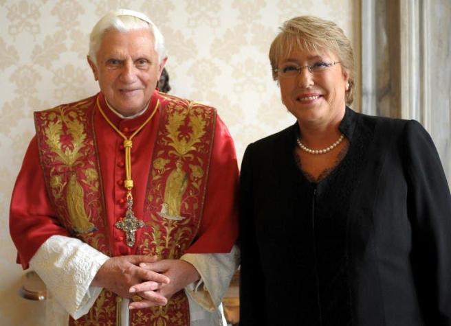 Benedicto XVI: "Bachelet es atea y marxista, pero percibí en ella una voluntad ética básica"